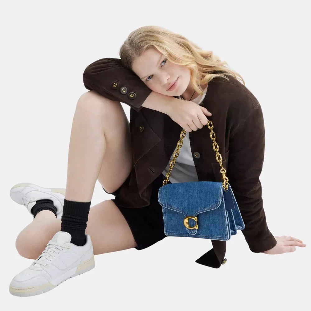 Buy Coach Chain Tabby Shoulder Bag (Denim/Deep Blue) in Pakistan
