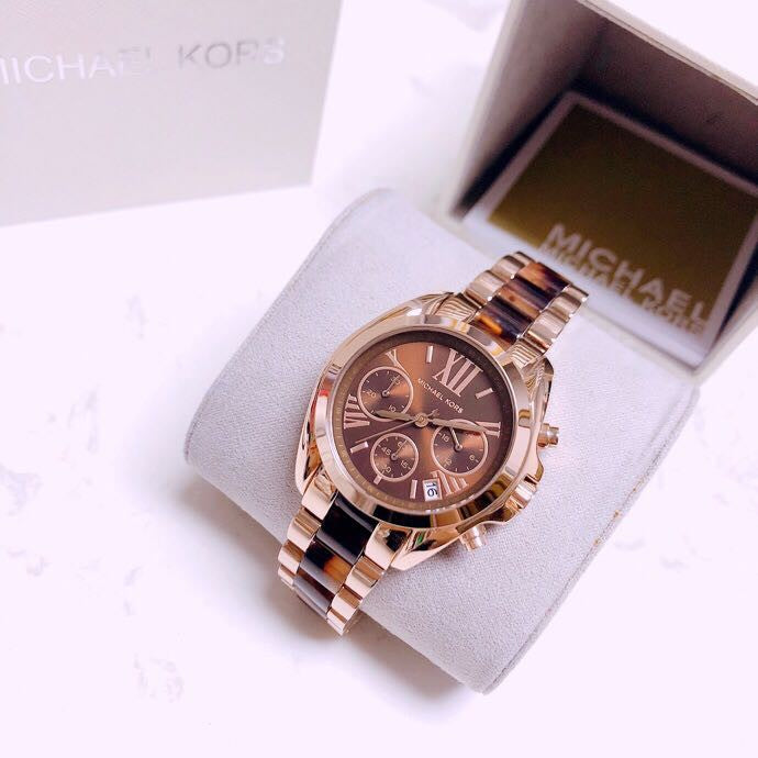 Buy Michael Kors Womens Quartz Chronograph Stainless Steel Brown Dial 36mm Watch - Mk5944 in Pakistan