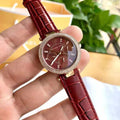 Buy Michael Kors Mini Parker Red Dial Red Leather Strap Ladies Watch - Mk6451 in Pakistan