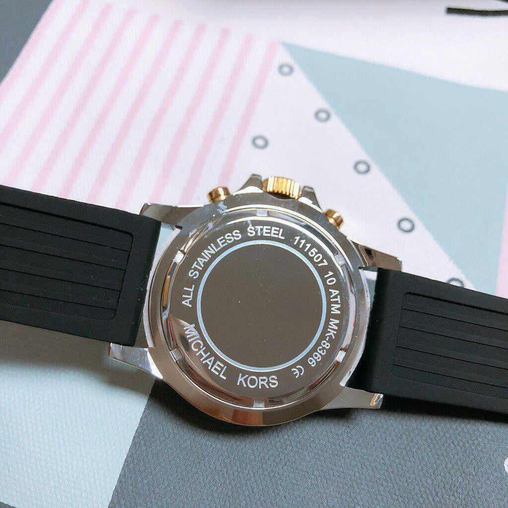 Buy Michael Kors Mens Quartz Black Silicone Strap Black Dial 45mm Watch - Mk8366 in Pakistan