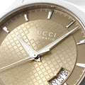 Buy Gucci G Timeless Brown Diamond Dial Silver Steel Strap Watch for Men - YA126412 in Pakistan