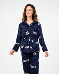 Buy Sajiero Fleece Pajama Suit - Night Petal in Pakistan