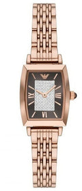 Buy Emporio Armani Women's Quartz Stainless Steel Brown Crystal Pave Dial 26mm Watch AR11407 in Pakistan