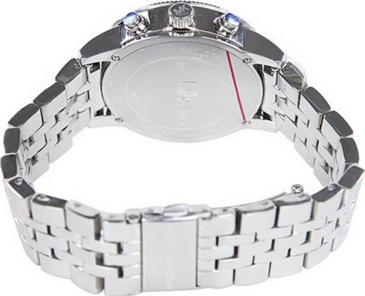 Buy Michael Kors Jet Set Blue Mother of Pearl Dial Silver Steel Strap Watch for Women - MK5021 in Pakistan