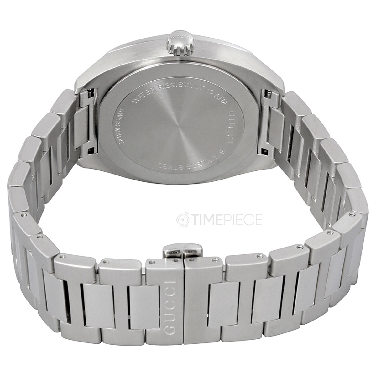 Buy Gucci G Timeless Black Dial Silver Steel Strap Watch for Men - YA142401 in Pakistan