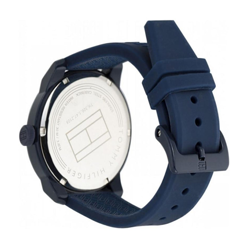 Buy Tommy Hilfiger Blue Dial Blue Rubber Strap Watch for Men  - 1791322 in Pakistan