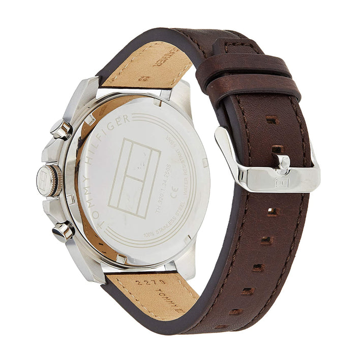 Buy Tommy Hilfiger Mens Quartz Leather Strap Grey Dial 48mm Watch - 1791562 in Pakistan
