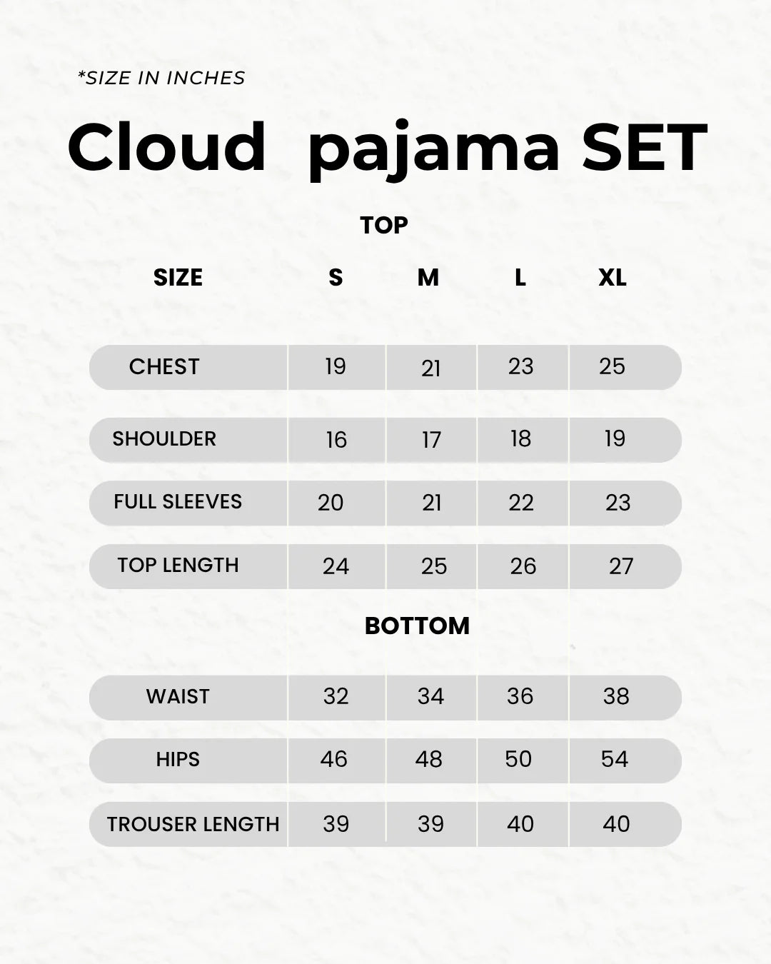 Buy Cloud Pajama Set - Butter in Pakistan