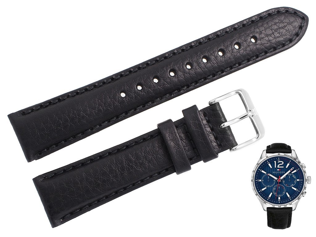 Buy Tommy Hilfiger Mens Quartz Leather Strap Blue Dial 44mm Watch - 1791468 in Pakistan