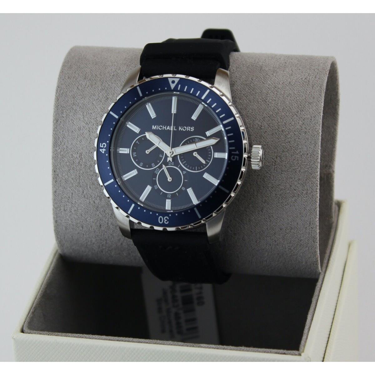 Buy Michael Kors Mens Silicone Strap Blue Dial 44mm Watch - Mk7160 in Pakistan
