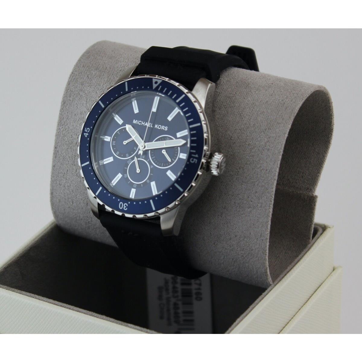 Buy Michael Kors Mens Silicone Strap Blue Dial 44mm Watch - Mk7160 in Pakistan