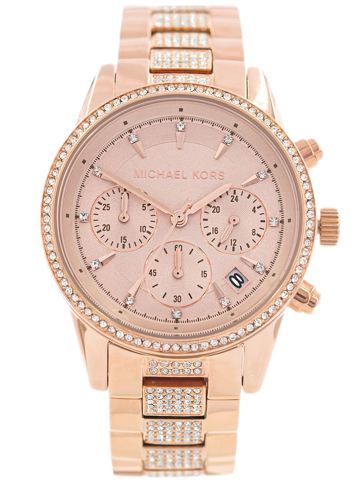 Buy Michael Kors Ritz Chronograph Rose Gold-tone Stainless Steel Watch for Women - Mk6485 in Pakistan