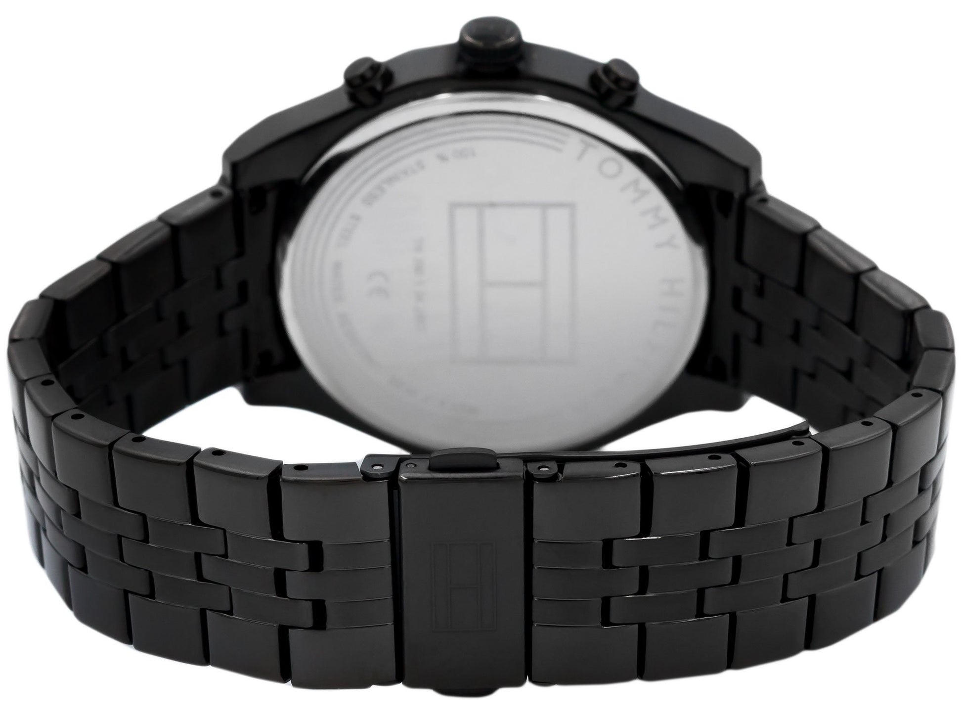 Buy Tommy Hilfiger Mens Quartz Black Stainless Steel Black Dial 44mm Watch - 1791738 in Pakistan