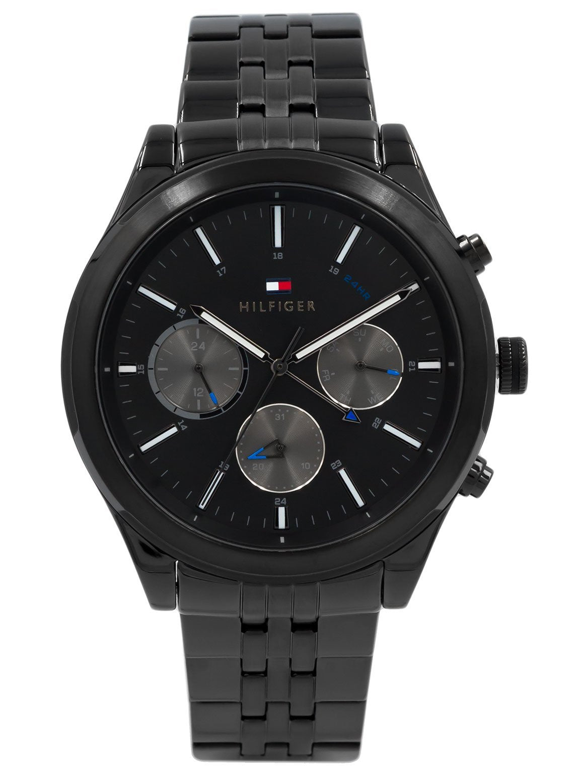 Buy Tommy Hilfiger Mens Quartz Black Stainless Steel Black Dial 44mm Watch - 1791738 in Pakistan