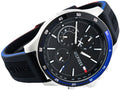 Buy Tommy Hilfiger Mens Quartz Silicone Strap Black Dial 46mm Watch - 1791724 in Pakistan