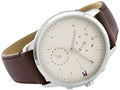Buy Tommy Hilfiger Evan White Dial Brown Leather Strap Watch for Men - 1710404 in Pakistan