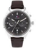 Buy Tommy Hilfiger Ashton Grey Dial Brown Leather Strap Watch for Men - 1791729 in Pakistan