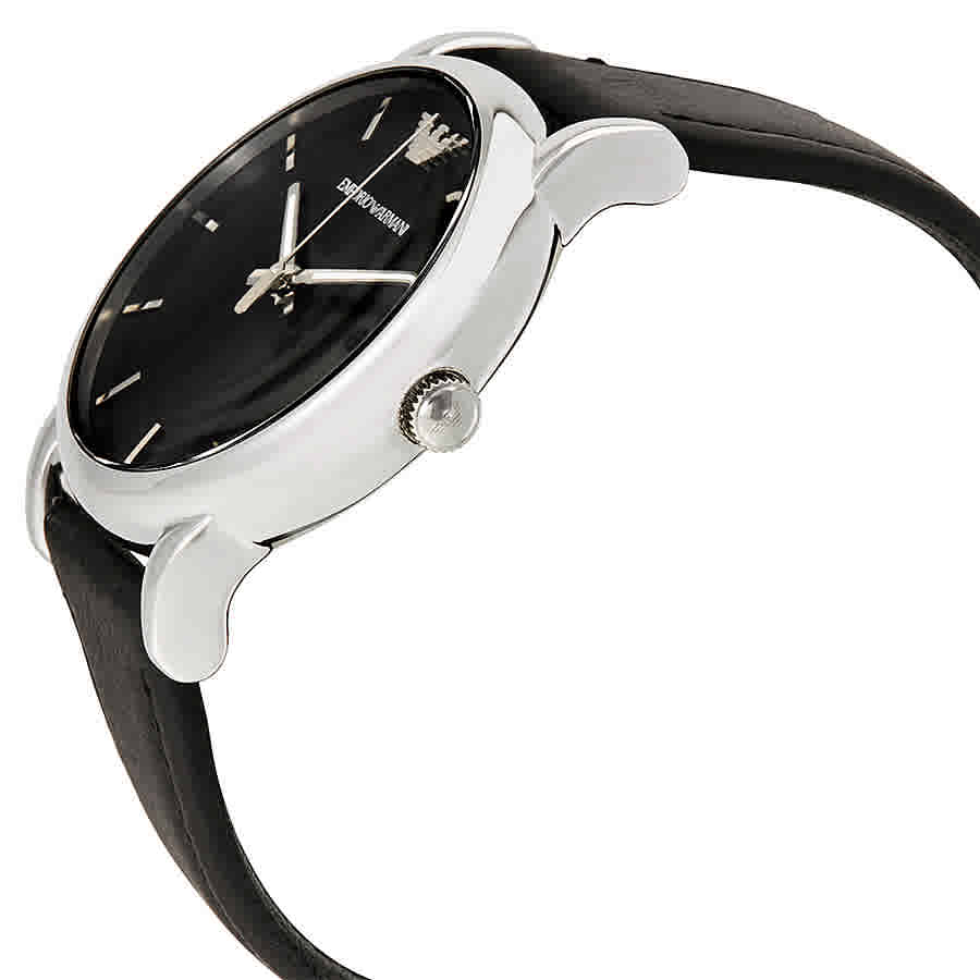 Buy Emporio Armani Luigi Black Dial Black Leather Strap Watch for Men - AR1692 in Pakistan