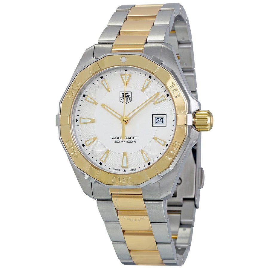 Buy Tag Heuer Aquaracer Silver Dial Two Tone Steel Strap Watch for Men - WAY1120.BB0930 in Pakistan