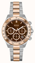 Buy Hugo Boss Womens Quartz Two-tone Stainless Steel Brown Dial 38mm Watch - 1502617 in Pakistan