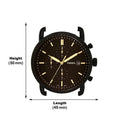 Buy Commuter Black Dial Brown Leather Strap Watch For Men in Pakistan