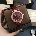 Buy Michael Kors Mini Parker Red Dial Red Leather Strap Ladies Watch - Mk6451 in Pakistan