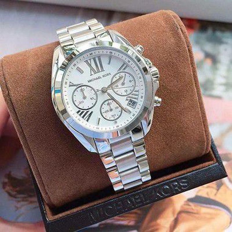 Buy Michael Kors Bradshaw Silver Dial Silver Steel Strap Watch for Men - MK5535 in Pakistan