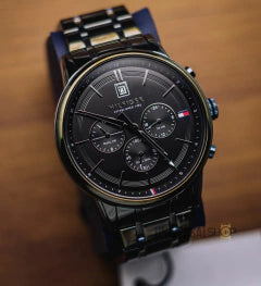 Buy Tommy Hilfiger Mens Quartz Stainless Steel Black Dial 44mm Watch - 1791695 in Pakistan