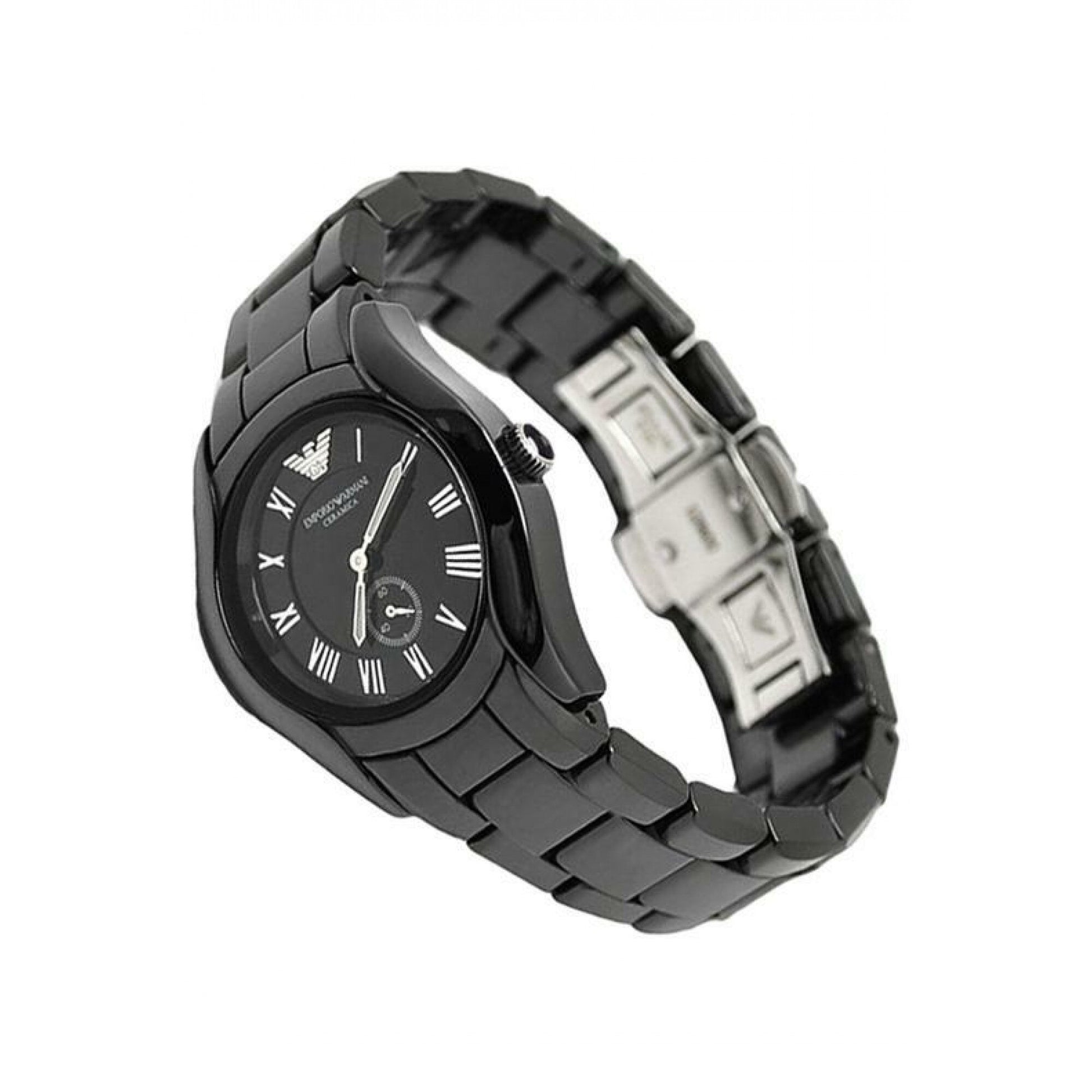 Buy Emporio Armani Ceramica Black Dial Black Steel Strap Watch for Women - AR1402 in Pakistan