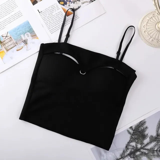 Buy Front Buckle Push-Up Camisole - Black in Pakistan