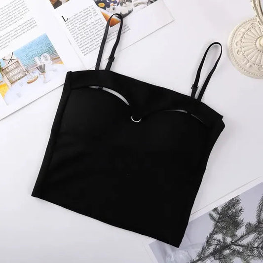 Buy Front Buckle Push-Up Camisole - Black in Pakistan