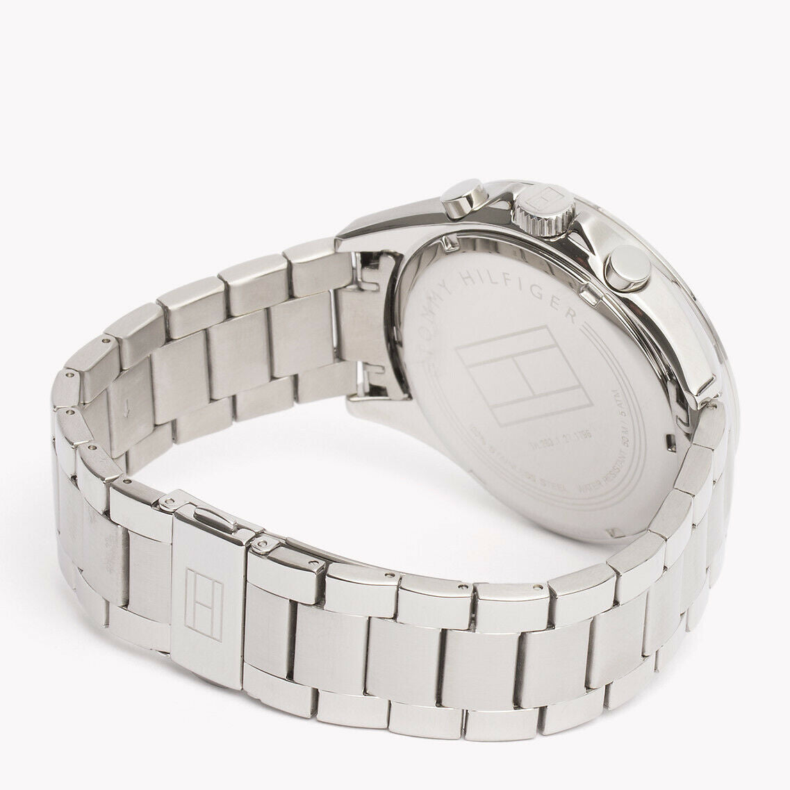 Buy Tommy Hilfiger Mens Quartz Stainless Steel Black Dial 46mm Watch - 1791120 in Pakistan