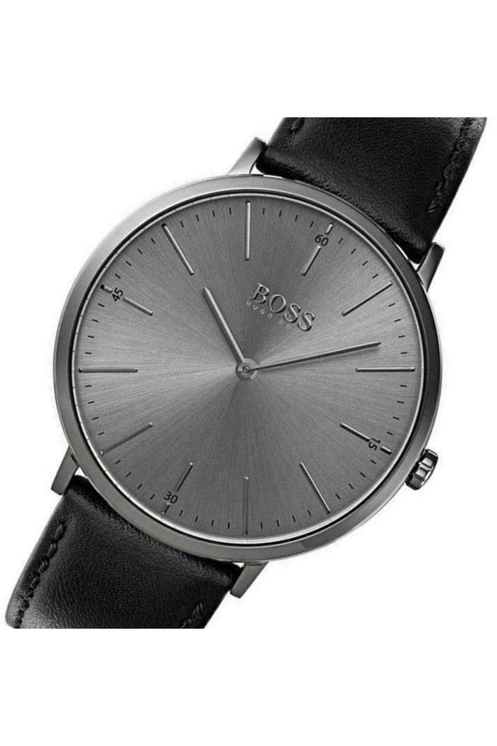 Buy Hugo Boss Mens Quartz Black Leather Strap Grey Dial 40mm Watch - 1513540 in Pakistan