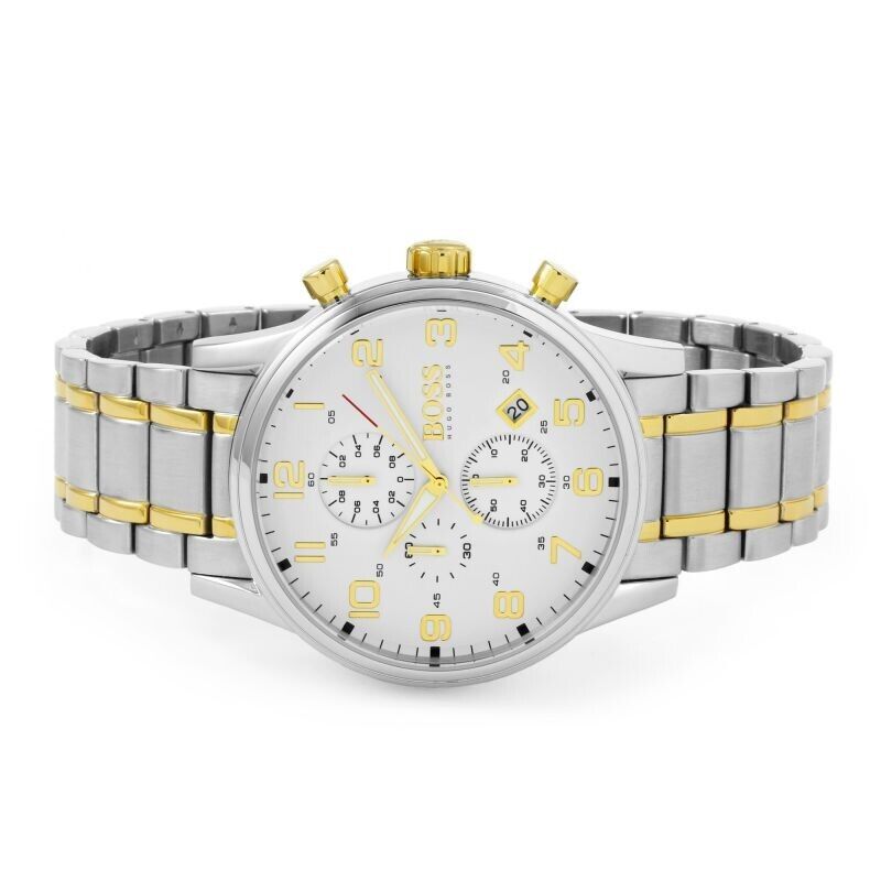 Buy Hugo Boss Mens Quartz Stainless Steel White Dial 44mm Watch - 1513236 in Pakistan