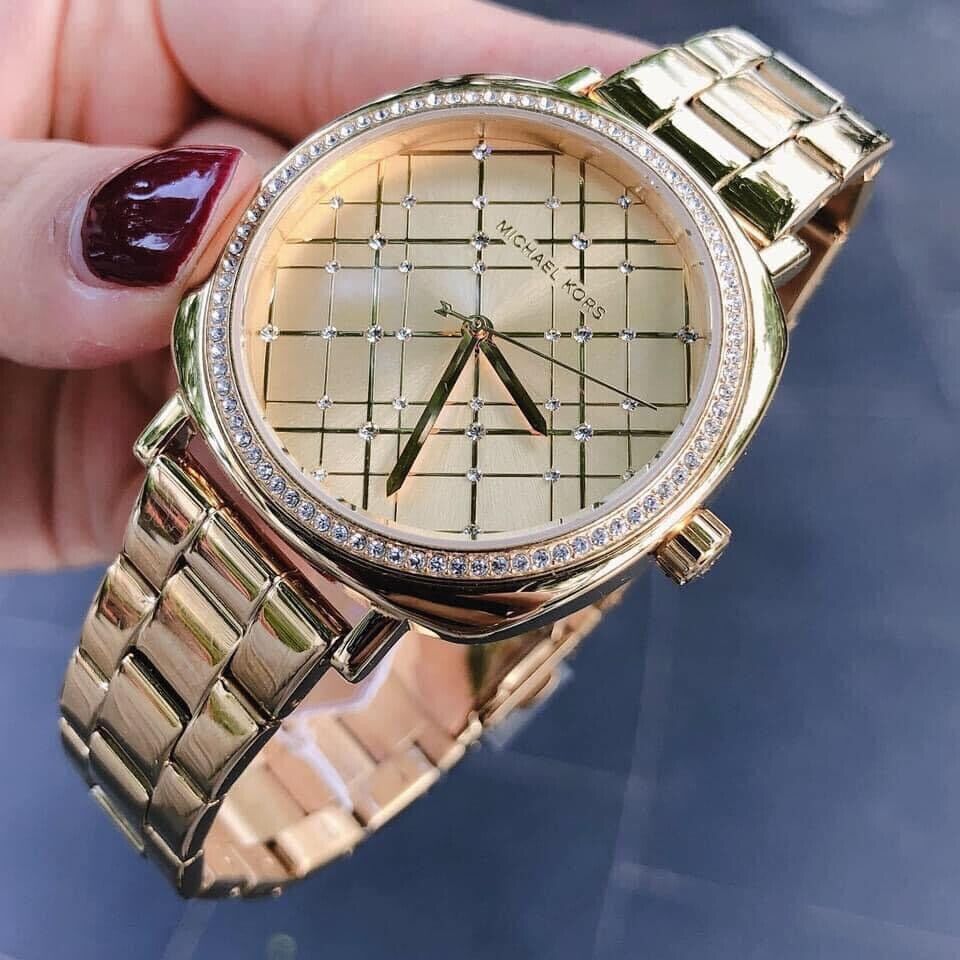 Buy Michael Kors Nia Quartz Gold-tone Crystal Dial Gold Steel Strap Ladies Watch - Mk3989 in Pakistan