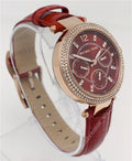 Buy Michael Kors Mini Parker Red Dial Red Leather Strap Ladies Watch - Mk6451 in Pakistan