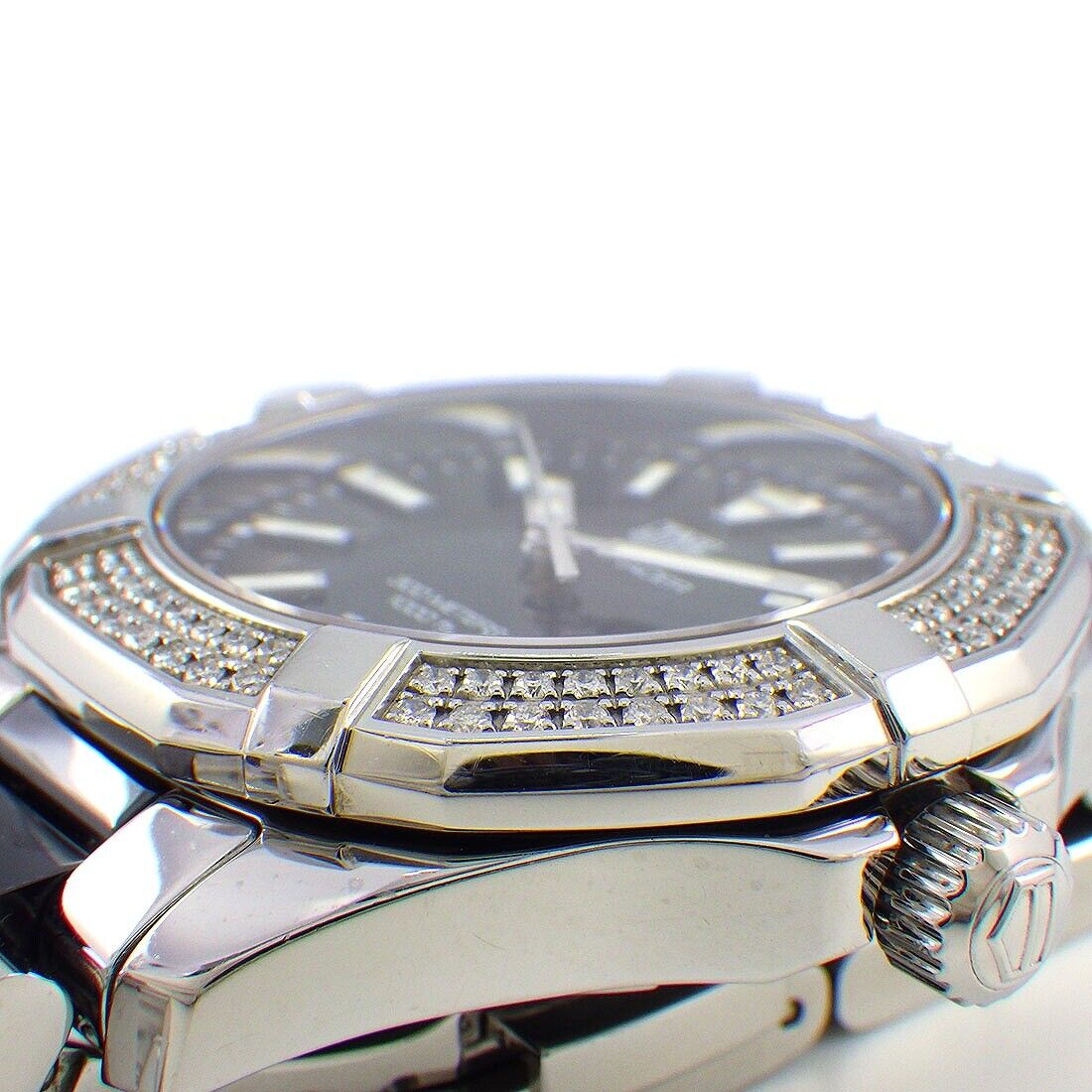 Buy Tag Heuer Aquaracer Lady 300M Black Dial with Diamonds Two Tone Steel Strap Watch for Women - WAY131E.BA0913 in Pakistan