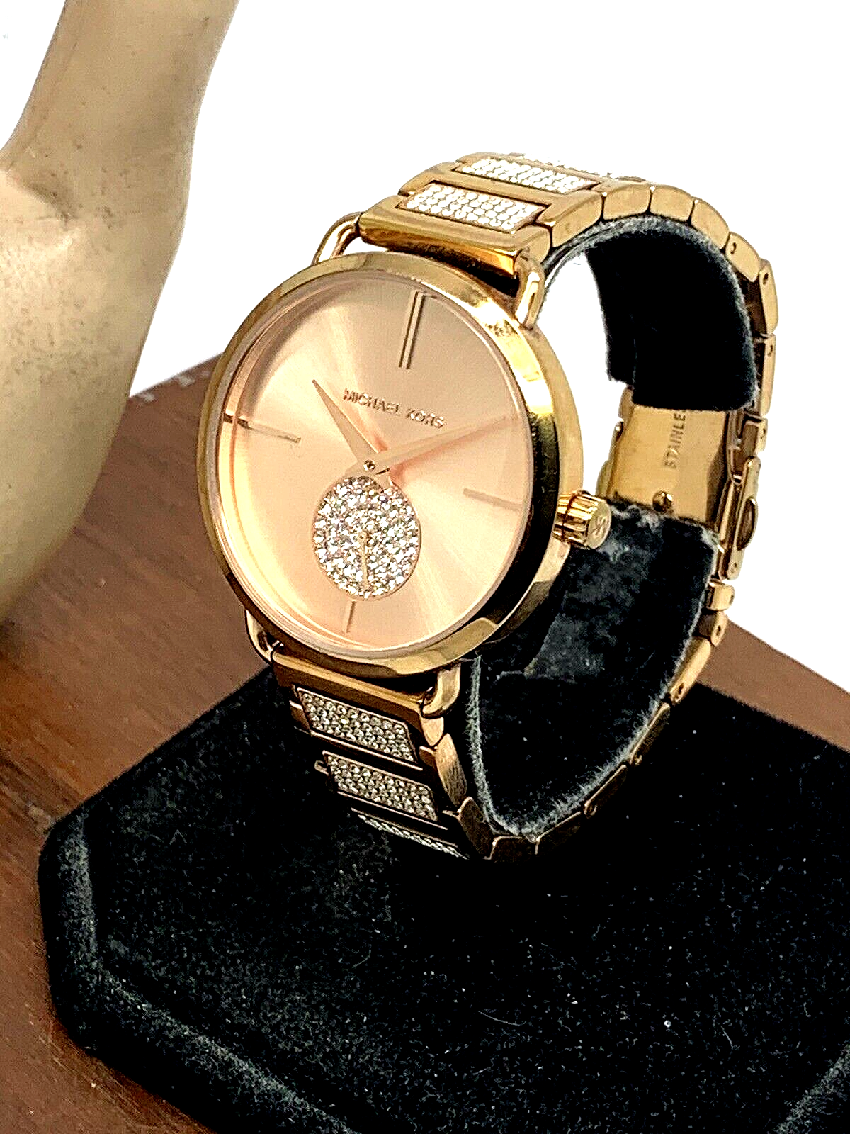 Buy Michael Kors Portia Crystal Rose Gold Dial Stainless Steel Strap Ladies Watch - Mk3853 in Pakistan