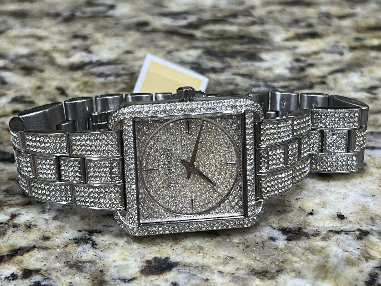 Buy Michael Kors Square Lake Pave Silver Diamonds Dial Women's Watch - Mk3662 in Pakistan