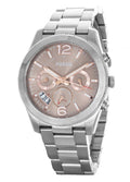 Buy Perfect Boyfriend Taupe Dial Silver Steel Strap Watch For Women in Pakistan