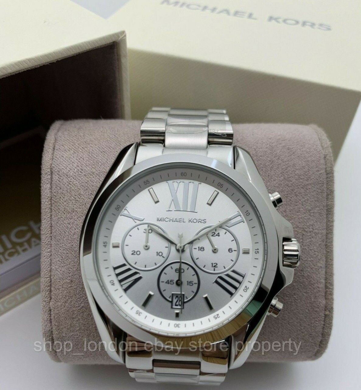 Buy Michael Kors Bradshaw Silver Dial Silver Steel Strap Watch for Men - MK5535 in Pakistan