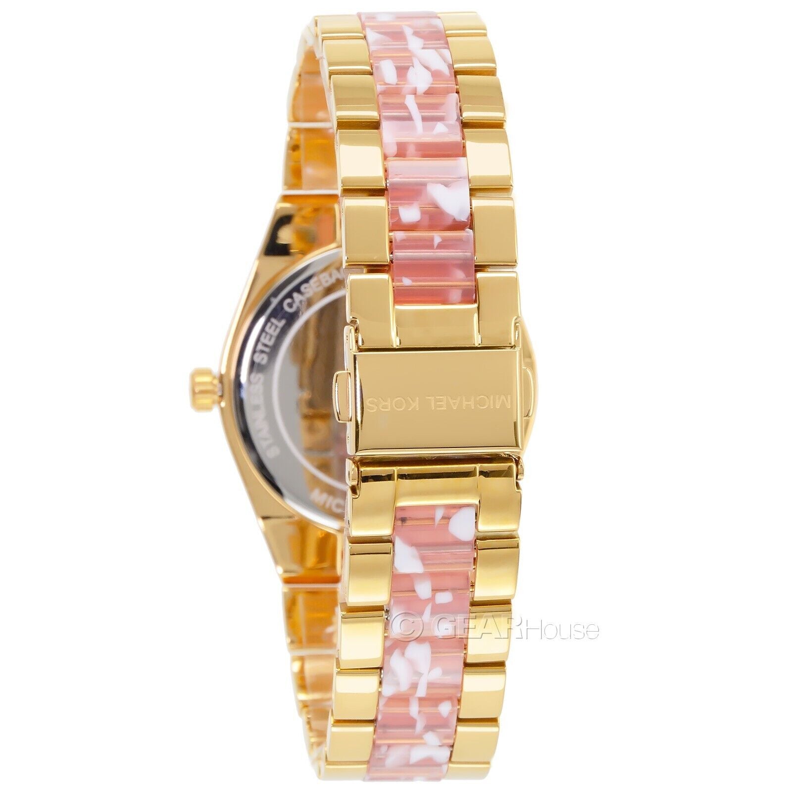 Buy Michael Kors Channing Pink Dial Two Tone Steel Strap Watch for Women - MK6650 in Pakistan
