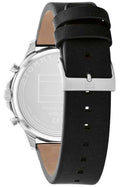 Buy Tommy Hilfiger Mens Quartz Black Leather Strap Grey Dial 44mm Watch - 1710495 in Pakistan