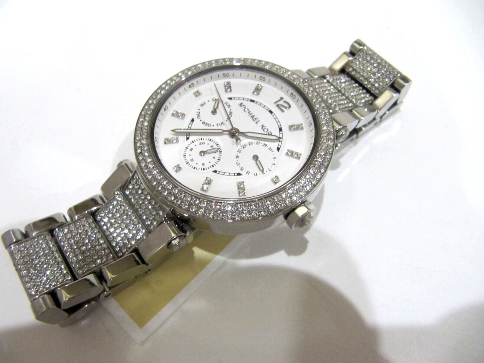 Buy Michael Kors Ladies Parker Silver Dial Silver Stainless Steel Strap Watch MK6354 in Pakistan