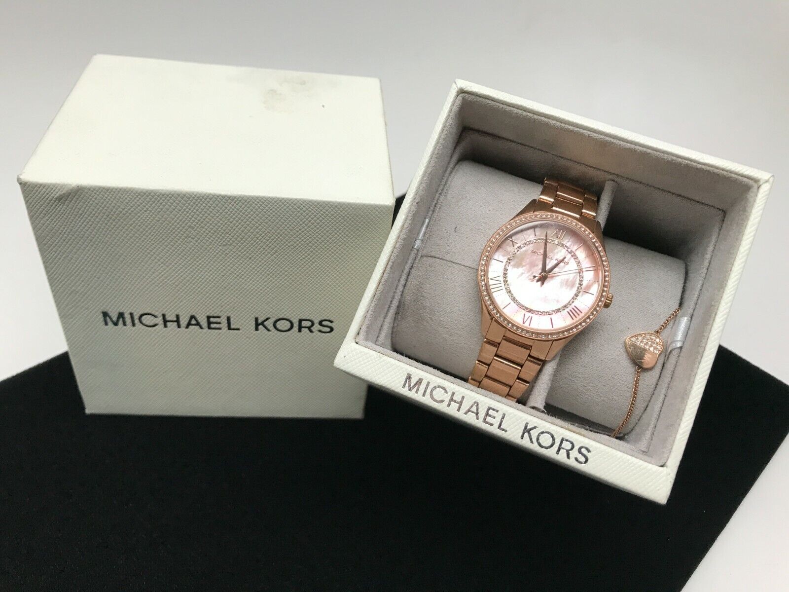Buy Michael Kors Mother of Pearl Dial Rose Gold Steel Strap Watch for Women - MK4464 in Pakistan