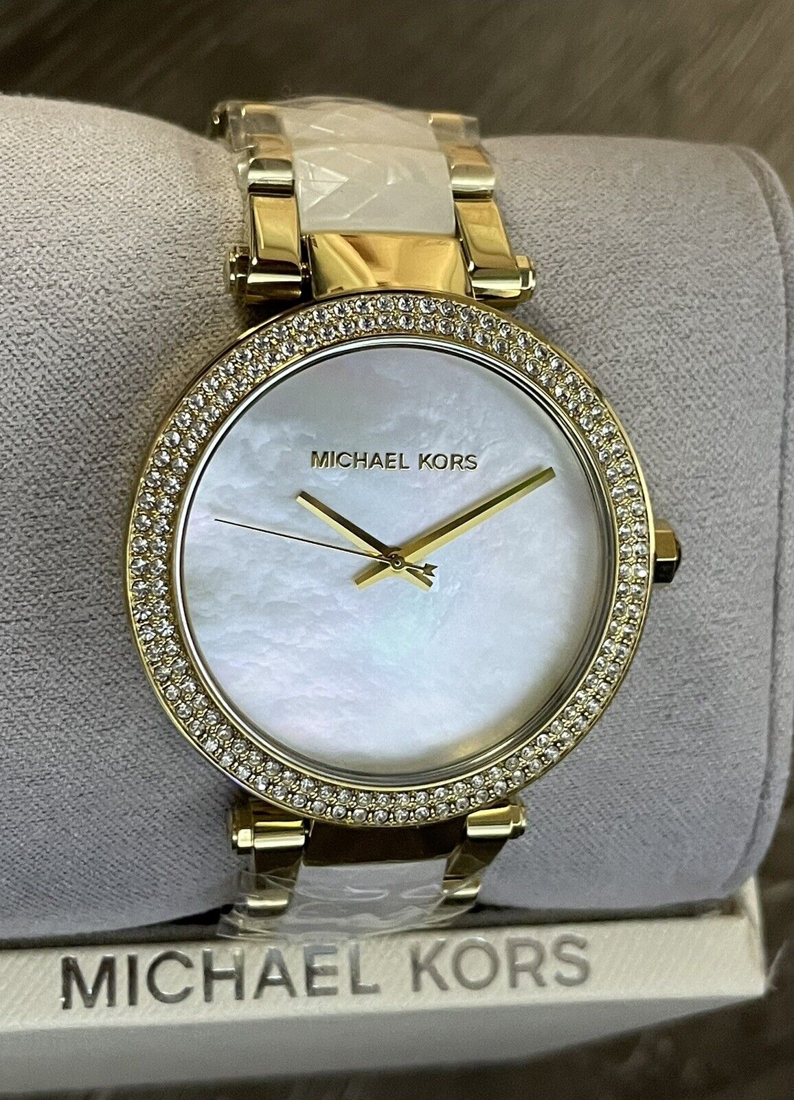Buy Michael Kors Parker White Dial Two Tone Steel Strap Watch for Women - MK6400 in Pakistan