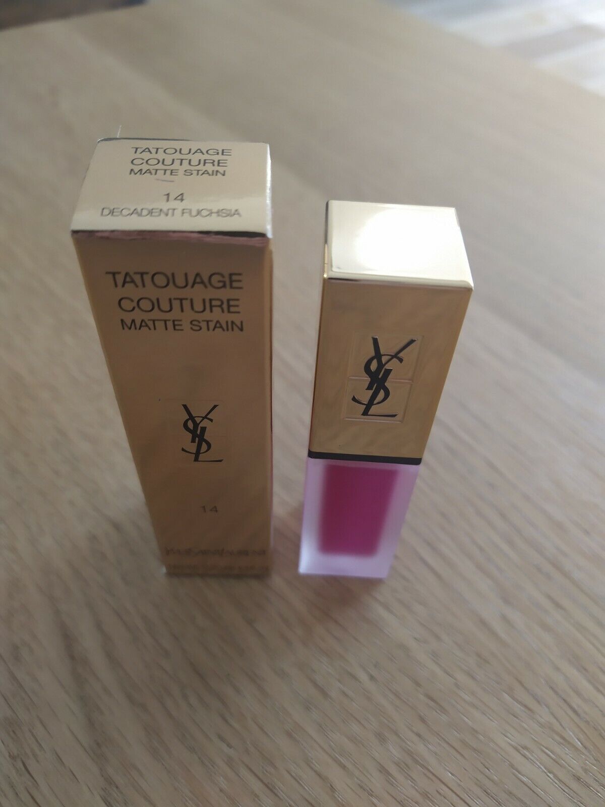 Buy Yves Saint Laurent Tatouage Conture Matte Stain - 14 Decadent Fuchsia [Tester] in Pakistan