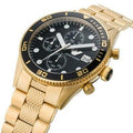 Buy Emporio Armani Black Dial Gold Steel Strap Watch for Men - AR5857 in Pakistan