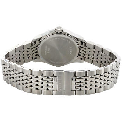 Buy Gucci G Timeless Black Dial Silver Steel Strap Watch for Women - YA126502 in Pakistan