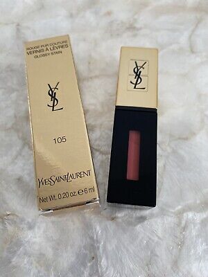 Buy Yves Saint Laurent Rouge Pur Couture Glossy Stain - 105 Corail Esquisse [Tester] in Pakistan
